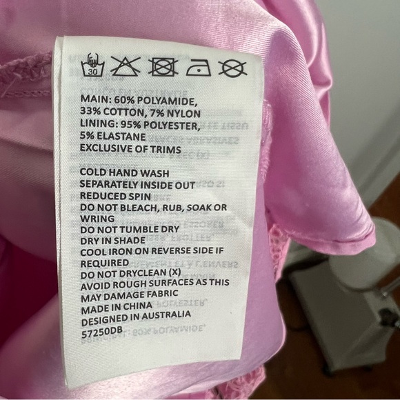 Bardot Milana Lace Sleeveless Cocktail Sheath Dress Pink Size Small US 4 NWT - Picture 7 of 10